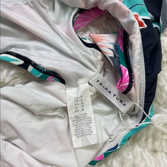 Trina Turk Shirred Hipster Bikini - Picture 8 of 8